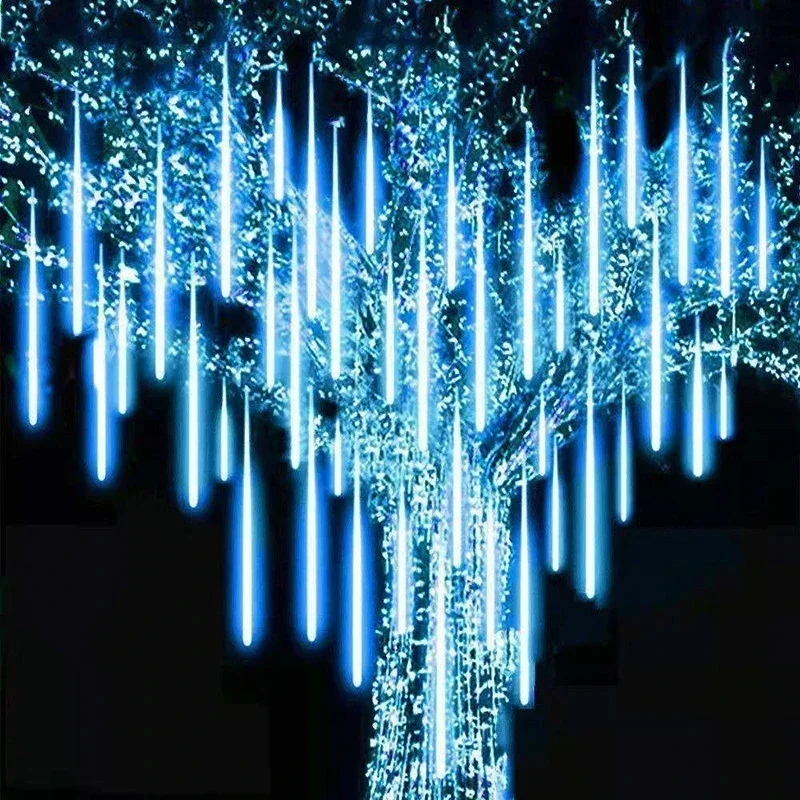 Outdoor Lighting Uk - 30 センチメートル/50 センチメートル防水流星雨雨 8 チューブ LED