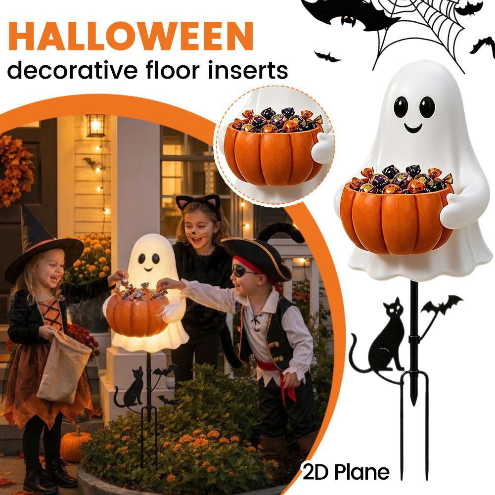 ハロウィンゴーストキャンディホルダー装飾ライト LED屋外ゴ - Outdoor Lighting Effects のレビューと価格