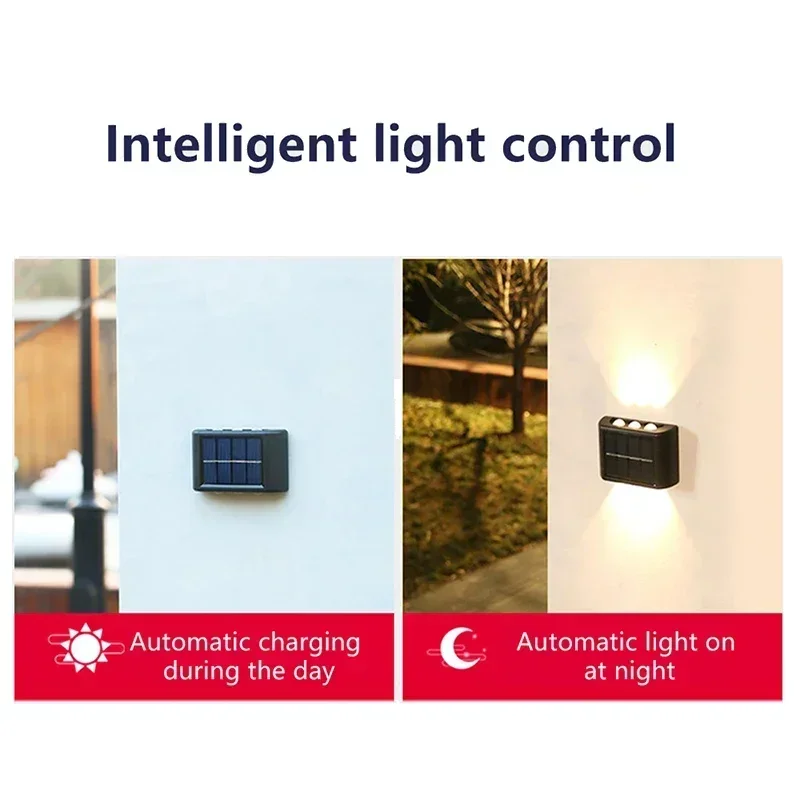LEDソーラーライト 屋外防水 ソーラーウォールランプ 上下 - Outdoor Lighting Waterproof のレビューと価格