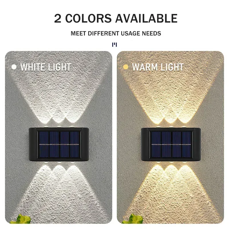 COB ソーラーウォールランプ屋外防水ソーラーライト上下凸レ - Outdoor Lighting And Landscape のレビューと価格