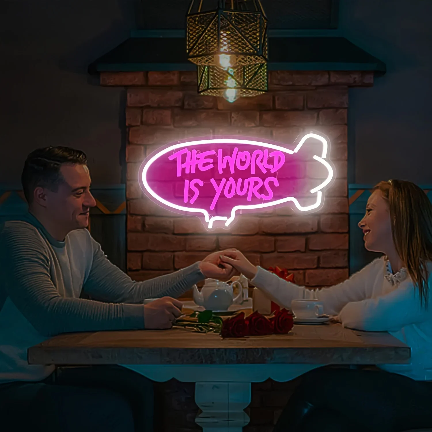 世界はあなたのもの ネオンサイン調光可能LEDネオンライト  - Outdoor Lighting For Your Home のレビューと価格