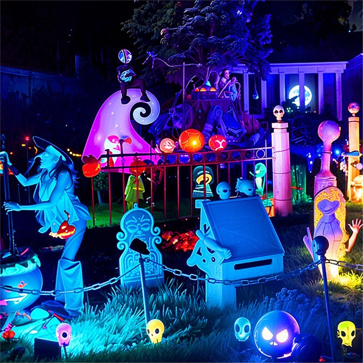 AA19 100W RGBCW LED投光器 アプリ遠隔操作 - Outdoor Lighting Uk のレビューと価格