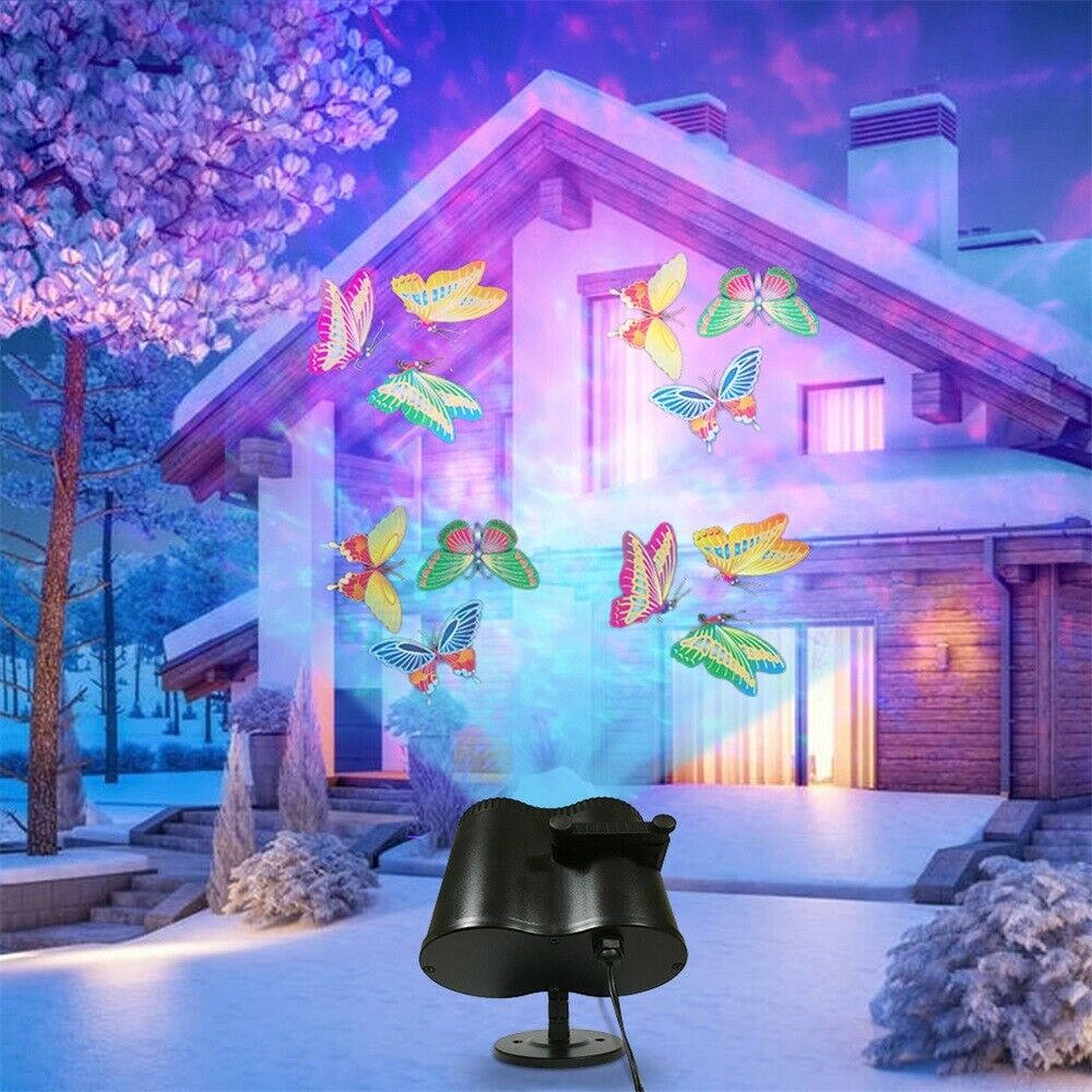 移動可能な防水クリスマスLEDプロジェクターライト。20種類 - Outdoor Lighting Uk のレビューと価格