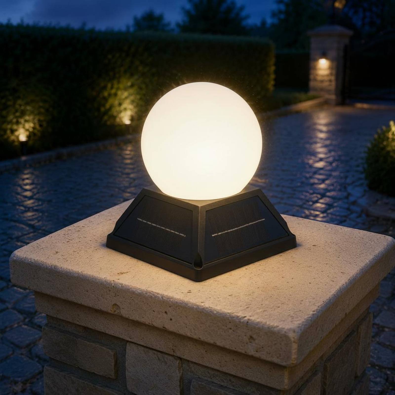 ソーラーポストキャップライトワイヤレスコントローラー制御ソー - Outdoor Lighting Wireless のレビューと価格