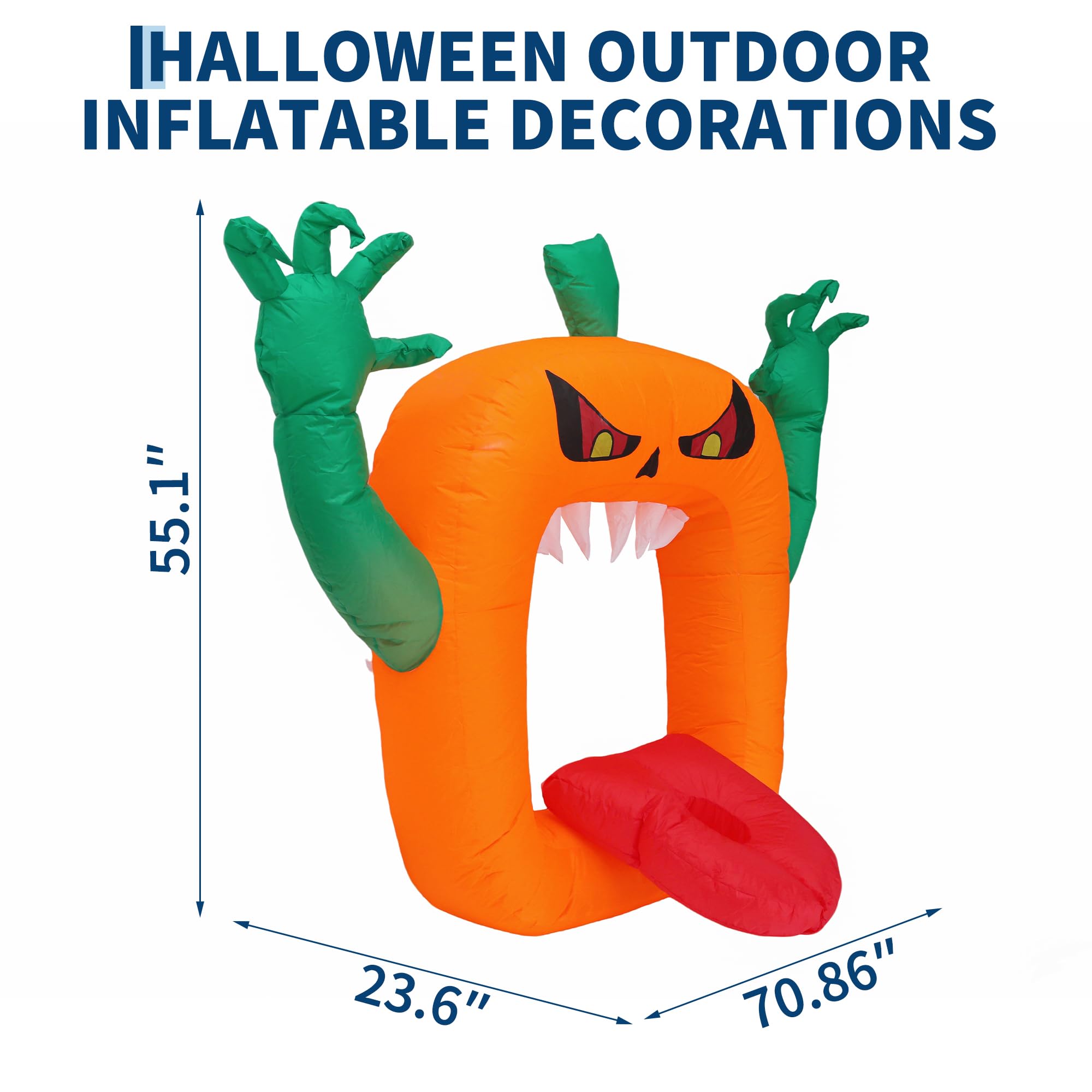 高さ約1.8mのハロウィーン用空気で膨らませる装飾品。オレン - Outdoor Lighting Effects のレビューと価格