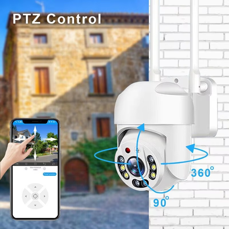 屋外用HD WiFiカメラ360 °   回転式人間追跡機能 - Outdoor Lighting Track のレビューと価格