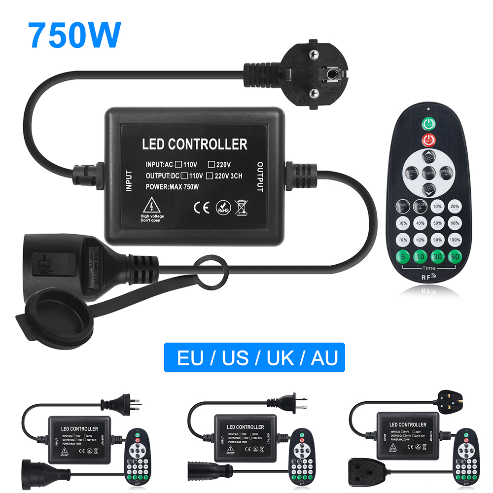 AC 110V 220V 240V LED調光コントローラー - Outdoor Lighting Uk のレビューと価格